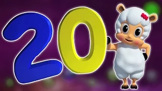Numero canzone 1-20 | 3D numeri Per Bambine | Imparare 123 | apprendimento Video | Numbers Song