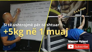 Si te ushtrojme per te shtuar peshe - 5kg ne 1 Muaj