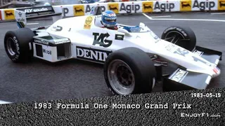 1983 F1 Monaco Grand Prix Line Racing