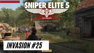 Sniper Elite 5 - Axis Invasion 25th Win - Mission 2 Occupied Residence in 4k
