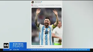 Soccer great Lionel Messi says he's coming to Inter Miami CF