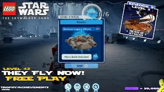 Lego Star Wars The Skywalker Saga: Lvl 42 They Fly Now! FREE PLAY - HTG