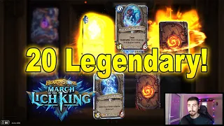 I Opened 20 Legendary Cards From 293 March of the Lich King Packs | Hearthstone