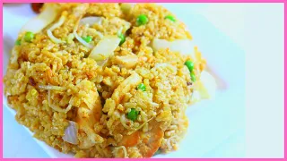 Restaurant Style Egg FRIED RICE | Chinese Chicken Fried Rice Recipe| Family Meal Prep For The Week