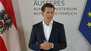 Statement von Außenminister Sebastian Kurz