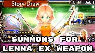 Summons for Lenna EX Weapon - [DFFOO] - Dissidia Final Fantasy: Opera Omnia