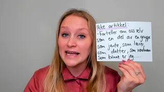 Video 680 Substantiv med eller uten artikkel?