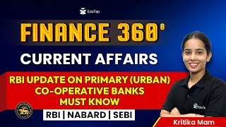 Finance Current Affairs RBI NABARD SEBI Preparation | Current Affairs MCQs | Finance 360 by EduTap