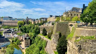 Luxembourg Altstadt und einige Schlösser und Burgen im Land 4K Video