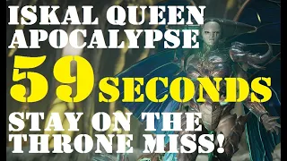 Remnant: From the Ashes: Iskal Queen, Apocalypse, 59 Seconds. Stay on The Throne Miss!