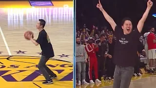 Laker Fan Wins $100k on Half Court Shot -  February 27, 2019 | 2018-19 NBA Season