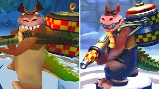 Crash Bandicoot: Warped vs N. Sane Trilogy - All Bosses (Comparison)