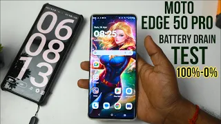 Moto Edge 50 pro Battery drain test 100%-0% with Heavy usage..