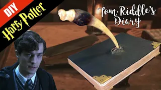 ⚡️Harry Potter DIY: Tom Riddle's Diary + Basilisk Fang Pen - Horcrux