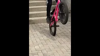 Epic 9 Stair Jump on BMX!! #shorts