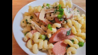 Creamy sausage cavatappi pasta #shorts