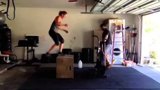 EMOM x 14 min: Odd: 5 box jump step downs 24"/Even: 15 sec AB hard