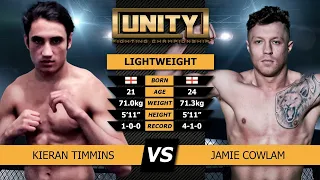 UNITY Fighting Championship - Kieran Timmins v Jamie Cowlam