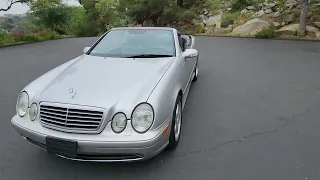 2001 Mercedes CLK 430 Cabriolet top down