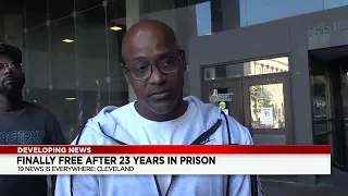 Cleveland man finally free after spending 23 years in prison for rape he didn’t commit