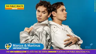 🇸🇪 Sweden – Marcus & Martinus – Unforgettable (The Public Reacts: Eurovision 2024)