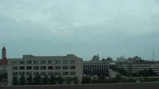 A Drive on Elevated Highway 40 Trough Downtown St. Louis