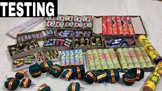 Testing different types of crackers testing | diwali fireworks testing | new diwali crackers 2019