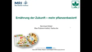 Ernährung der Zukunft  - mehr pflanzenbasiert!