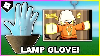 How to get LAMP GLOVE + SHOWCASE in SLAP BATTLES! (Friend of the Dark Badge) [ROBLOX]