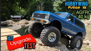 New TRX4 k5 blazer high trail tests hobbywing fusion SE and AGFRC 40 kg servo. HUGE improvement 👏