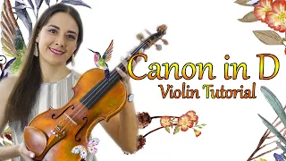 Canon Violin Tab Tutorial Canon in D + Partitura y Pista De Piano