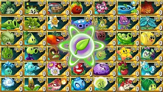 Every Plant Max Level use 5 Pland Food Vs 100 ZCorp Conehead Zombie - PvZ 2 Challenge