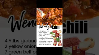 How to make Wendy's Chili Recipe!