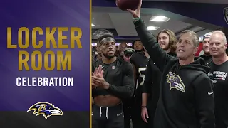 Ravens' Locker Room Celebration After Beating Bengals | Baltimore Ravens