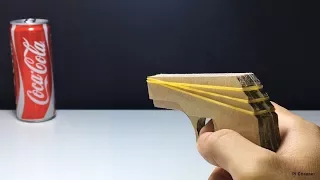 How to make Cardboard Gun That Shoots | Rubber Band Gun