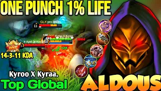 ALDOUS BEST BUILD IN 2022 | TOP GLOBAL ALDOUS Kyroo X Kyraa. - MOBILE LEGENDS