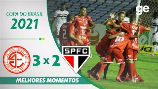 4 DE JULHO 3 X 2 SÃO PAULO | MELHORES MOMENTOS | 3ª FASE COPA DO BRASIL 2021 | ge.globo