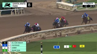 Oil Can Knight wins Race 8 on Friday, October 23, 2020 at Santa Anita Park.