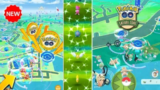 Safari zone event 😲 | New shiny pokemons & more | Pokémon Go Safari zones.