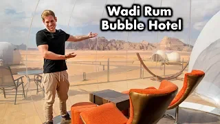 OVERNIGHT in a MARTIAN DOME! - Wadi Rum Jordan | Bubble Luxotel