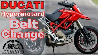 Ducati Hypermotard 1000s, timing belt change, Simon B has bought a new bike
