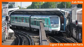 [Metro Cab Ride] Ligne 5 du Métro de Paris/Place d'Italie → Bobigny - Pablo Picasso