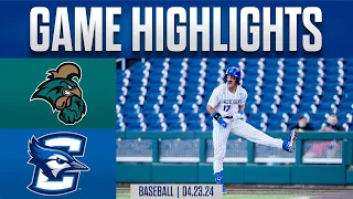 Creighton Baseball Highlights vs. #13 Coastal Carolina, 4/23/24