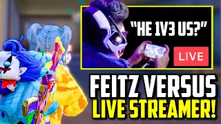 FEITZ WIPES STREAMER SQUAD ON ANOTHER SERVER!! | PUBG Mobile