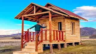 I Built an Amazing Wooden House Alone! Wooden House Building from Start to Finish