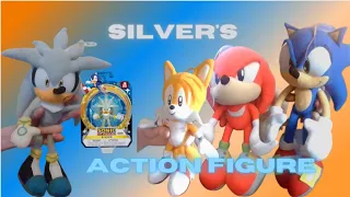 Sonic Plush:  Silver's action figure  (Donnie Plush Productions)