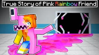 True Story of PINK RAINBOW FRIEND in Minecraft!