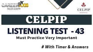 Celpip Listening Mock Test | Celpip Listening Test Practice With Answers