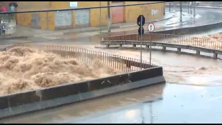 Chuva em BH faz rio arrudas transbordar