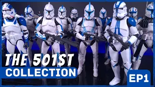 Star Wars Black Series 501st Clone Trooper Collection Show Case Custom Figures, Bootleg and Official